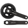 Система SHIMANO DEORE, M6000-2, 170 мм, интегрированный вал, 10 скоростей, 36/26T без каретки CL+3 мм, черный EFCM6000BCX66X